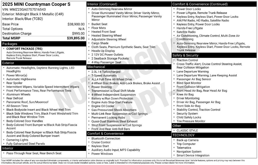 Used 2025 MINI Cooper Countryman S AWD/4WD image 35