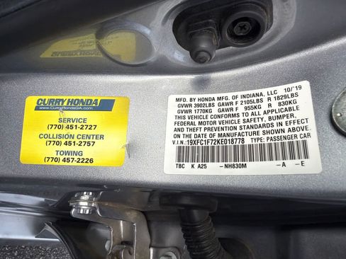Used 2019 Honda Civic EX-L image 23
