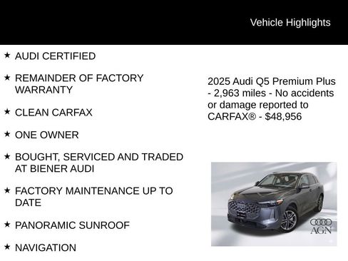 Used 2025 Audi Q5 Premium Plus w/ Premium Plus image 9