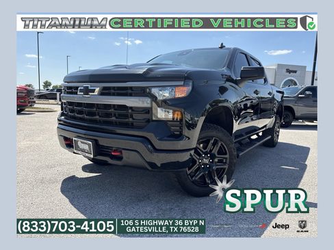 Used 2024 Chevrolet Silverado 1500 Custom Trail Boss w/ LPO, Dark Essentials Package AWD/4WD image 1