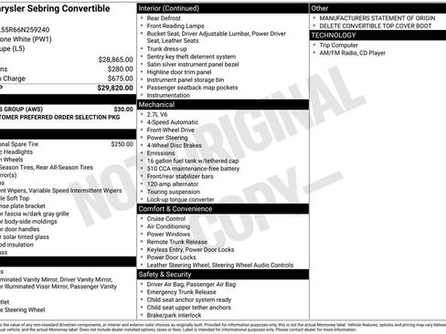 Used 2006 Chrysler Sebring Touring image 37