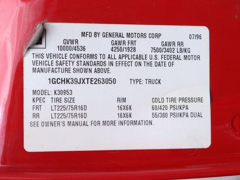 Used 1996 Chevrolet Silverado 3500 4x4 Extended Cab image 41