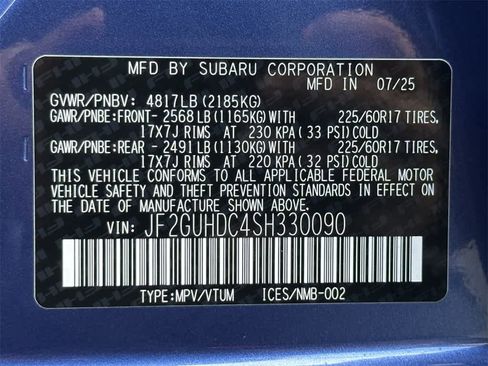 New 2025 Subaru Crosstrek 2.5i Premium image 22