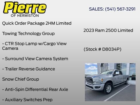 Used 2023 RAM 2500 Limited w/ Towing Technology Group AWD/4WD image 6