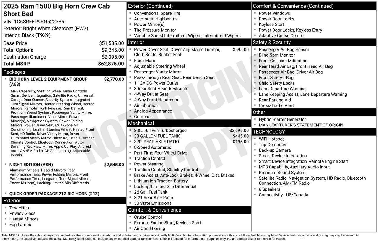 Used 2025 RAM 1500 Big Horn AWD/4WD image 5