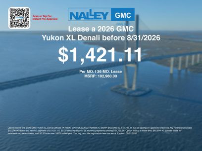 New 2026 GMC Yukon XL Denali w/ Denali Reserve Package
