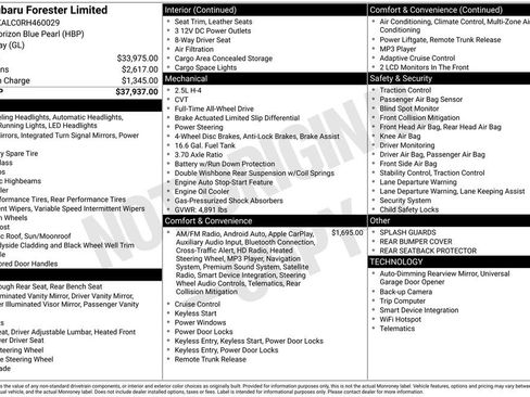 Used 2024 Subaru Forester Limited image 34