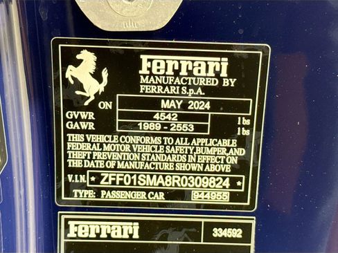 Certified 2024 Ferrari 296 GTS RWD image 27