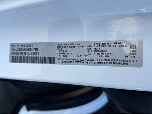 Used 2024 RAM ProMaster 1500 w/ Safety Group image 45