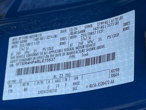 Used 2024 Ford Ranger XLT w/ Trailer Tow Package AWD/4WD image 34
