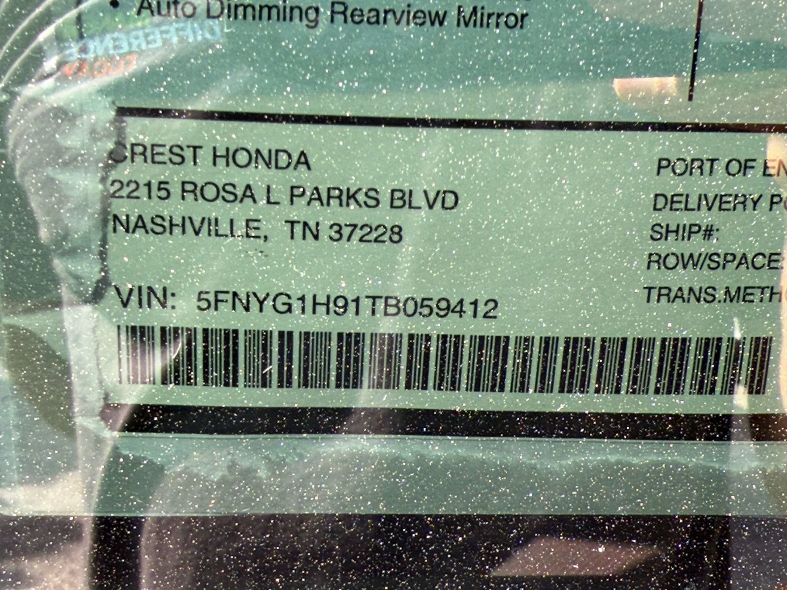 New 2026 Honda Pilot Black Edition image 22