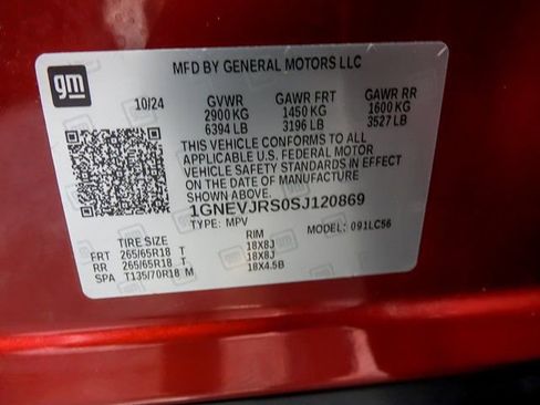 Certified 2025 Chevrolet Traverse Z71 w/ Driver Confidence Package image 38