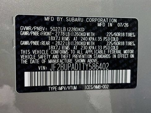 New 2026 Subaru Outback Premium AWD/4WD image 32
