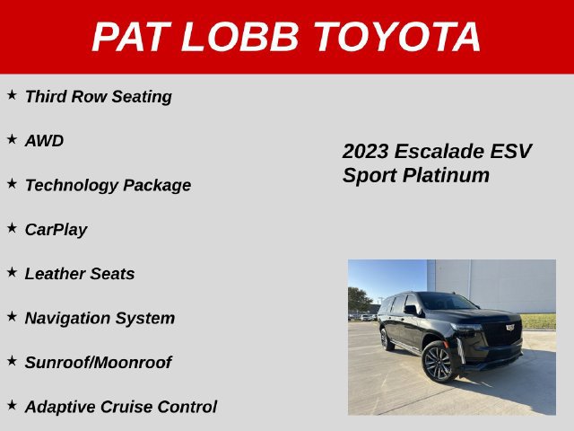 Used 2023 Cadillac Escalade ESV Sport Platinum w/ LPO, Floor Liner Package AWD/4WD image 31