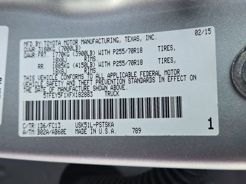 Used 2015 Toyota Tundra SR5 w/ SR5 Upgrade Package image 15