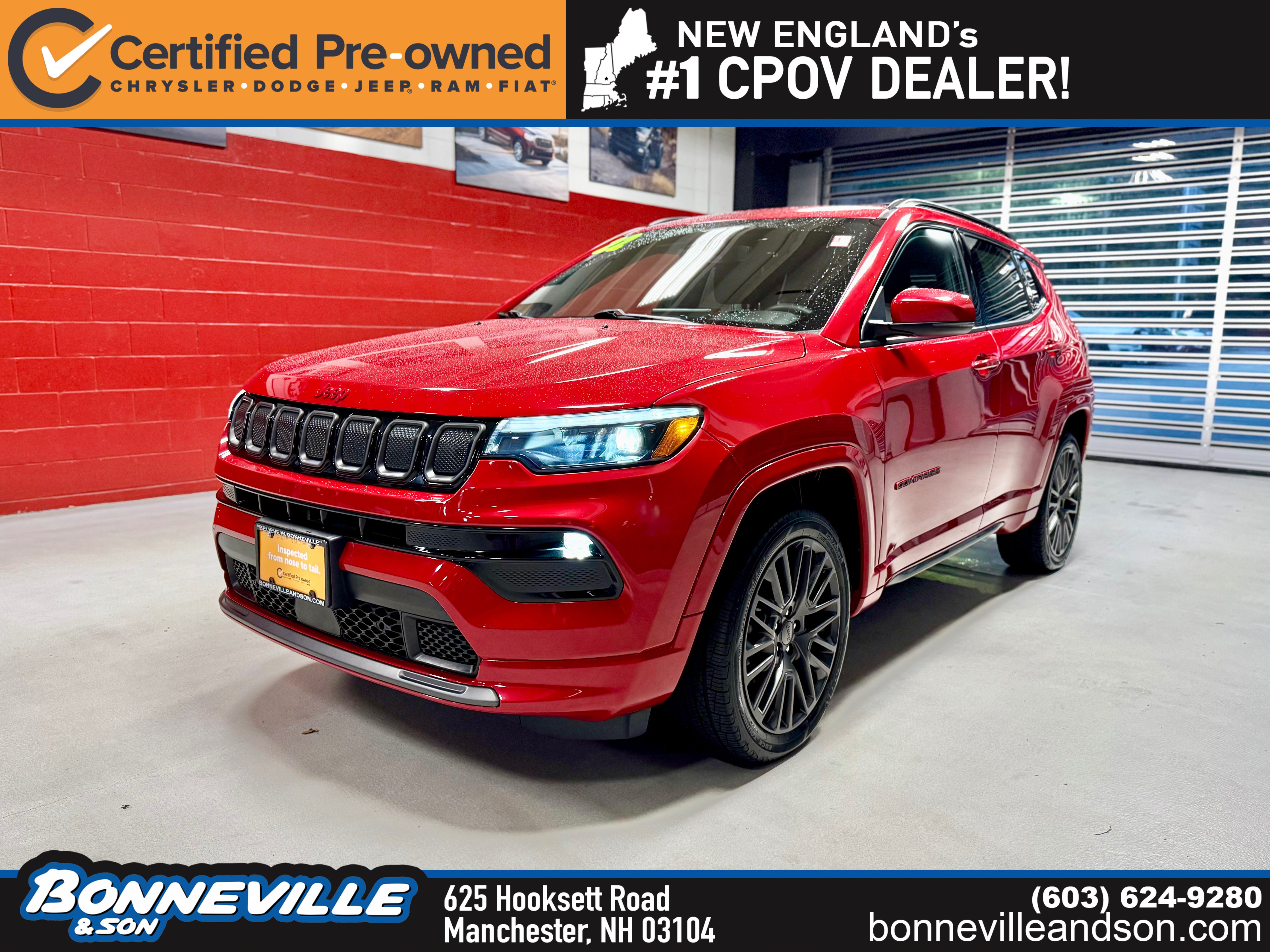 Certified 2022 Jeep Compass Limited w/ (RED) Package AWD/4WD image 1