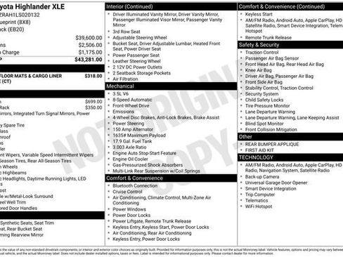 Used 2020 Toyota Highlander XLE image 7