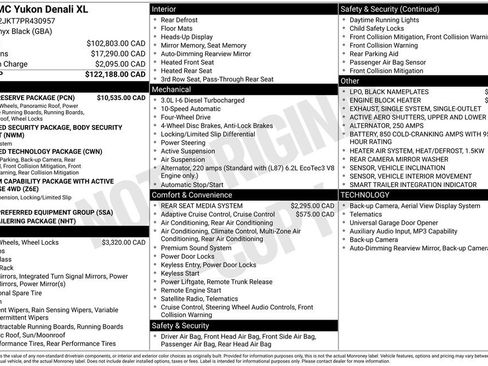 Used 2023 GMC Yukon XL Denali w/ Denali Reserve Package AWD/4WD image 84
