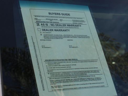 Used 2015 Jeep Wrangler Sport w/ Quick Order Package 24S image 43