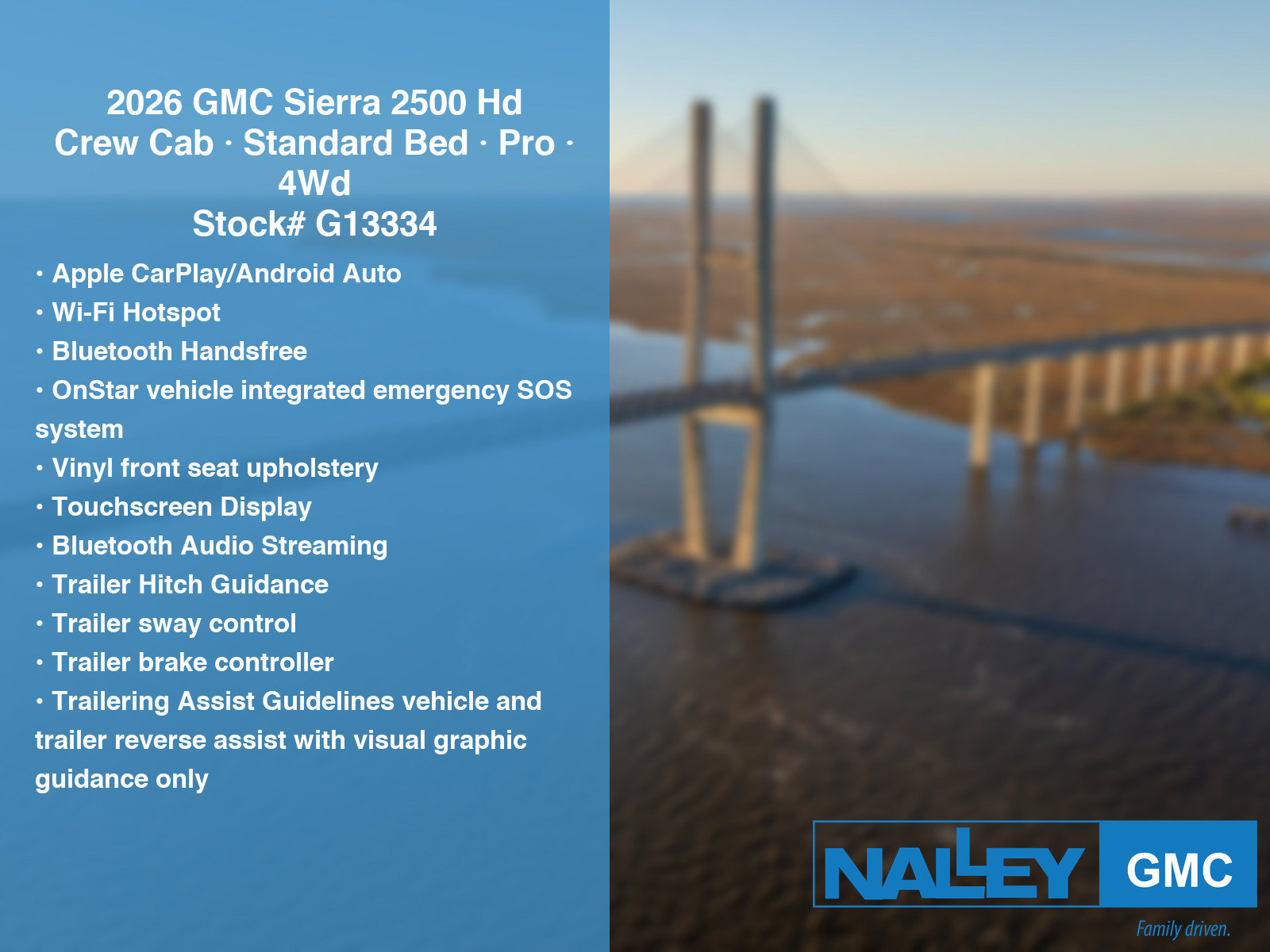 New 2026 GMC Sierra 2500 Pro w/ 1SA Pro Safety Plus Package AWD/4WD image 8
