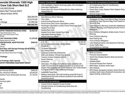 Used 2024 Chevrolet Silverado 1500 High Country w/ High Country Premium Package AWD/4WD image 6