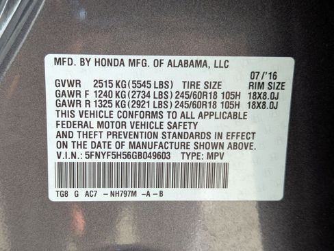 Used 2016 Honda Pilot EX-L image 32