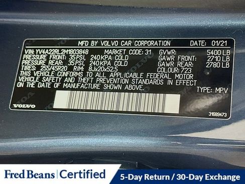 Used 2021 Volvo XC60 T6 Inscription w/ Advanced Package image 34