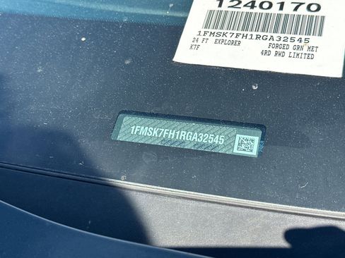 New 2024 Ford Explorer Limited w/ Limited Technology Package RWD image 3