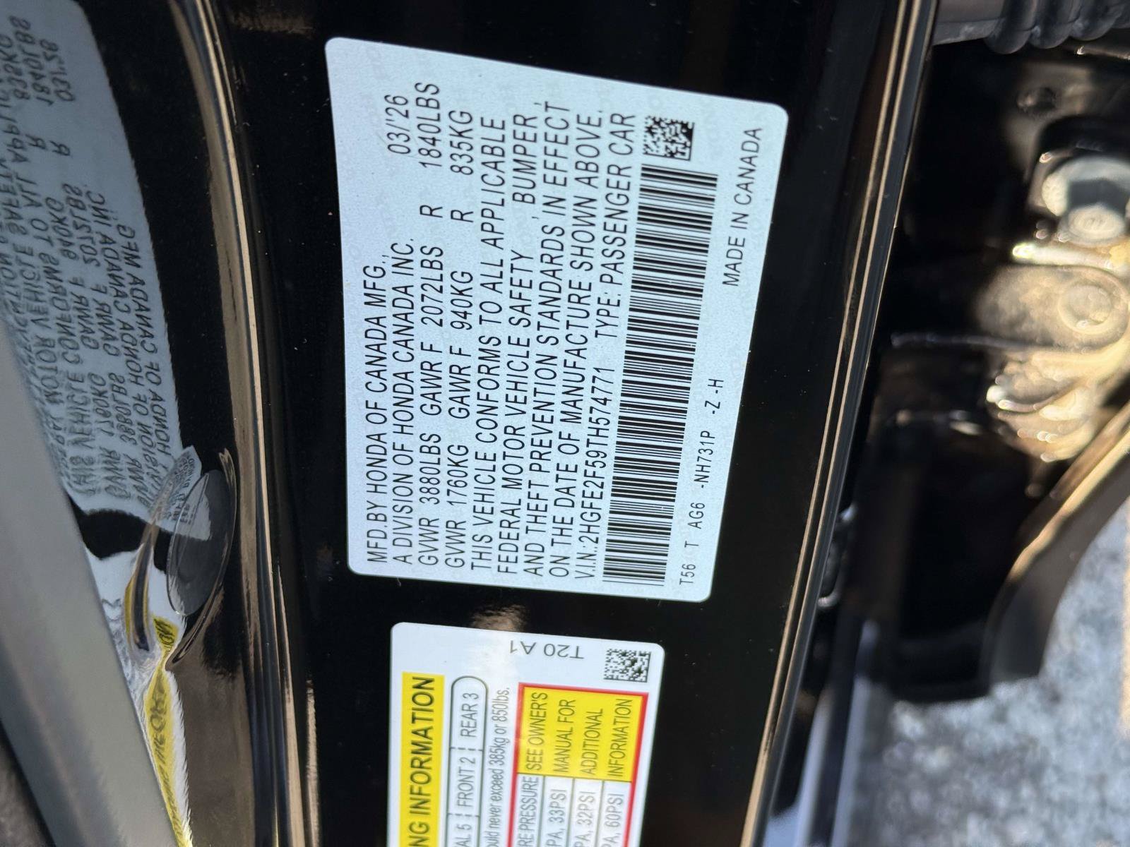 Certified 2026 Honda Civic Sport image 32