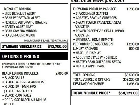 Used 2026 GMC Acadia Elevation w/ Black Edition AWD/4WD image 2
