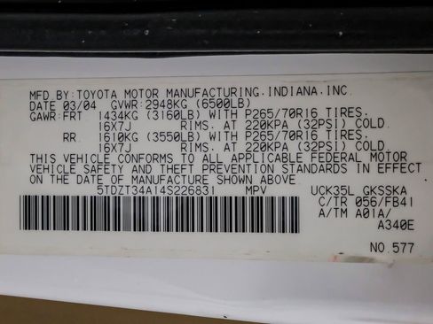 Used 2004 Toyota Sequoia SR5 image 65