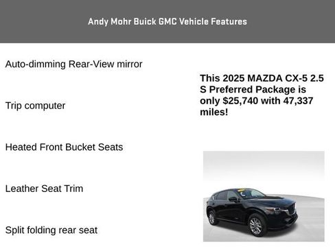 Used 2025 MAZDA CX-5 AWD 2.5 S w/ Preferred Package image 16