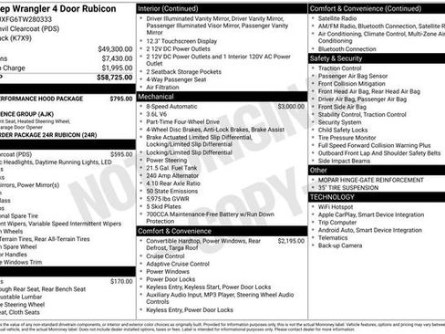 New 2026 Jeep Wrangler Unlimited Rubicon w/ Xtreme 35 Tire Package AWD/4WD image 6