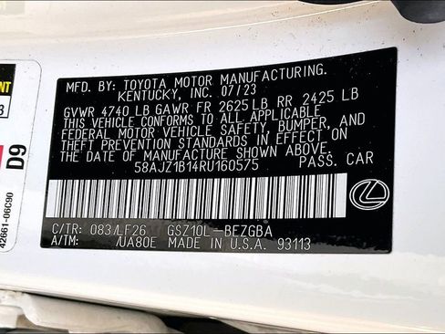 Used 2024 Lexus ES 350 F Sport w/ Accessory Package (Z1) image 20