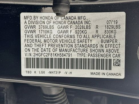 Used 2019 Honda Civic Sport image 12