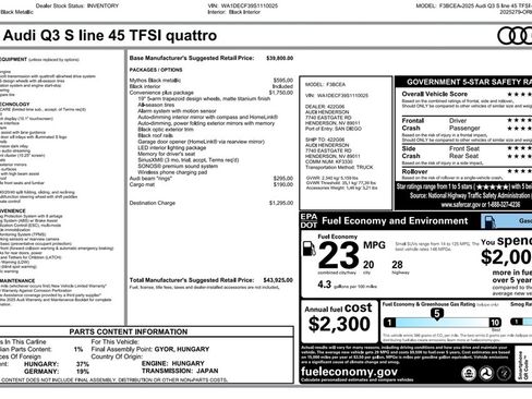 New 2025 Audi Q3 2.0T Premium image 32
