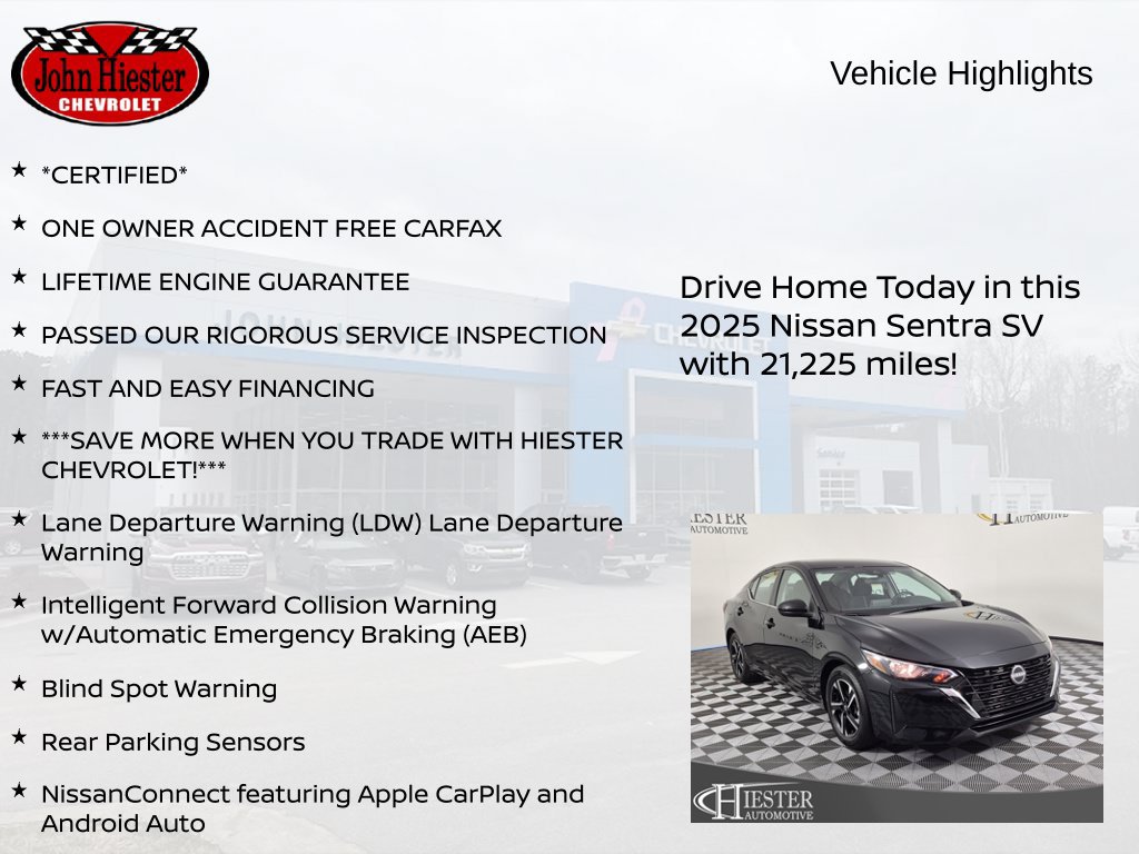 Used 2025 Nissan Sentra SV FWD image 5
