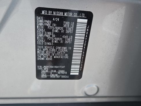 Used 2024 Nissan Armada SL w/ Captain's Chairs Package image 20