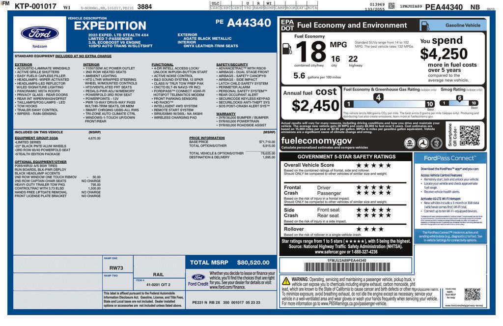 Used 2023 Ford Expedition Limited AWD/4WD image 13