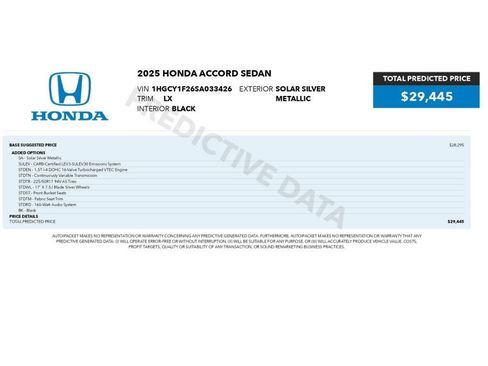 Used 2025 Honda Accord LX image 2