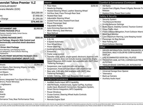 Used 2018 Chevrolet Tahoe Premier AWD/4WD image 3
