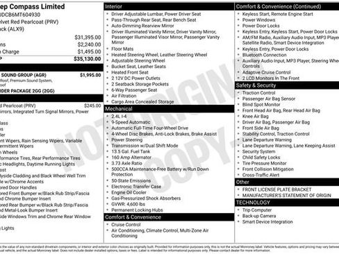 Used 2021 Jeep Compass Limited w/ Sun and Sound Group image 26