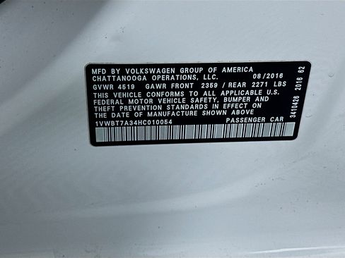 Used 2017 Volkswagen Passat 1.8T SE image 12