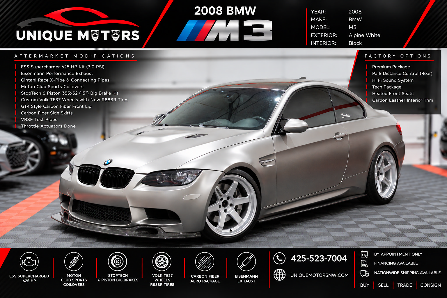 Used 2008 BMW M3 Coupe RWD image 1