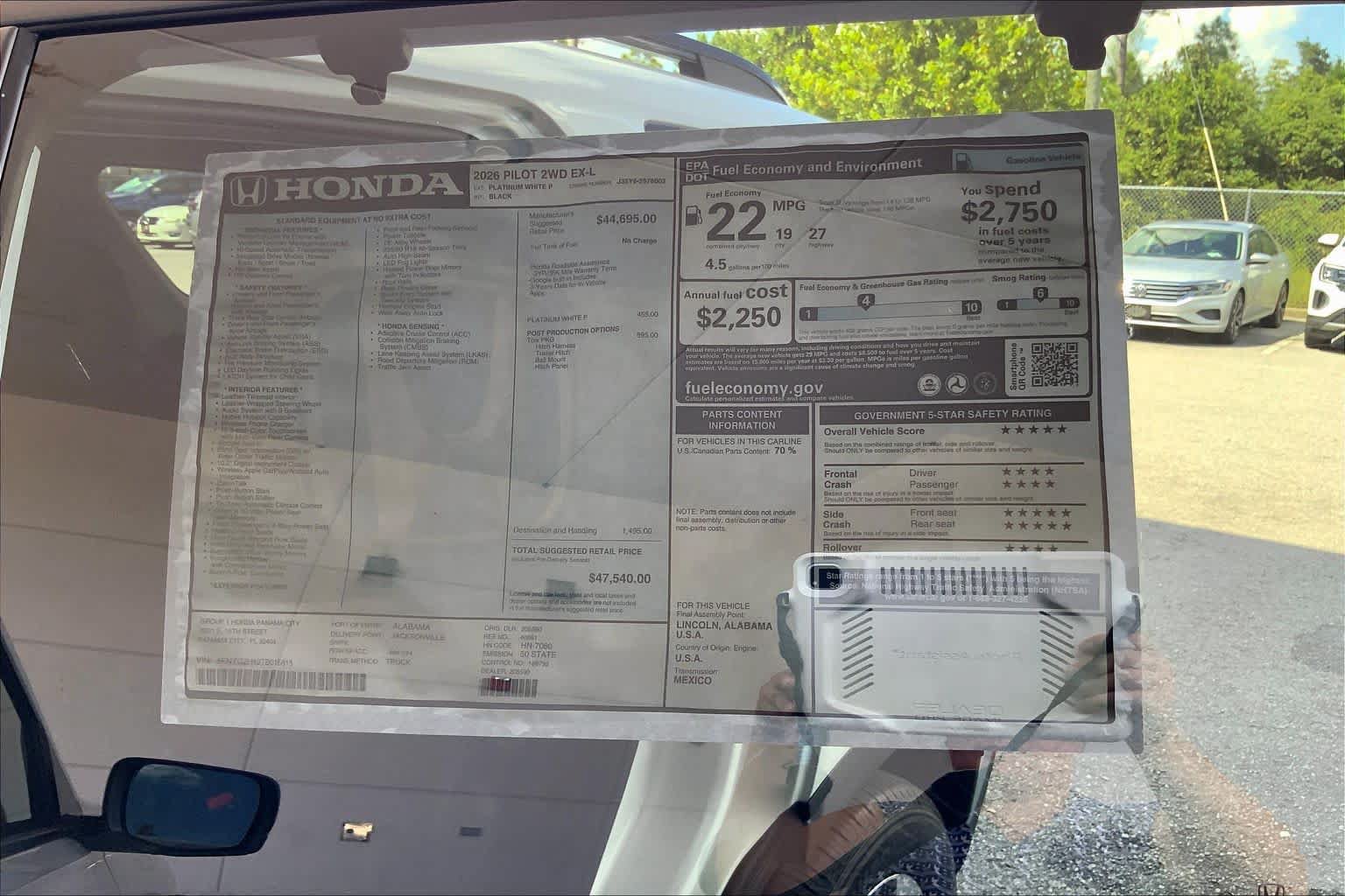 New 2026 Honda Pilot EX-L image 19