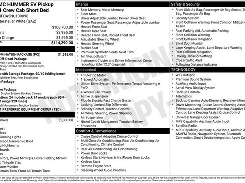 Used 2022 GMC Hummer EV Edition 1 w/ LPO, Illumination Package AWD/4WD image 32