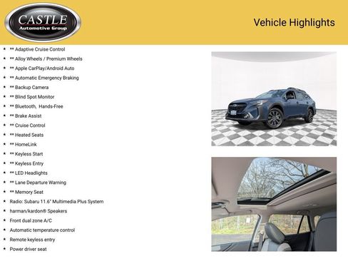 Certified 2025 Subaru Outback Onyx Edition AWD/4WD image 4