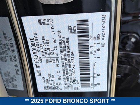 New 2025 Ford Bronco Sport Badlands image 22