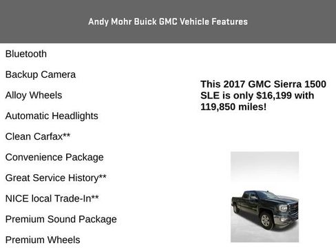 Used 2017 GMC Sierra 1500 SLE w/ SLE Value Package RWD image 4