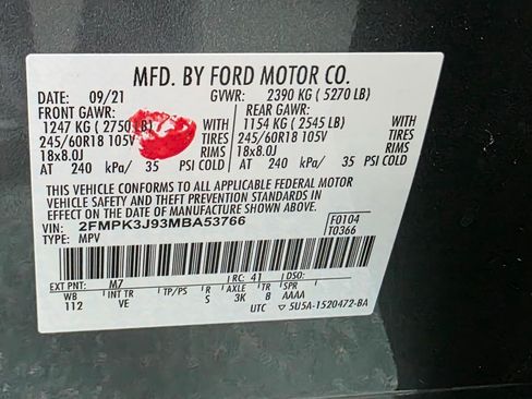 Used 2021 Ford Edge SEL w/ Cargo Accessory Package image 41